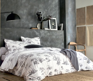 PROM_GR_200 КПБ 200/220 прост 280/320 2 нав 50/73 перкаль 200TC (в подарочной коробке) Blanc des Vosges