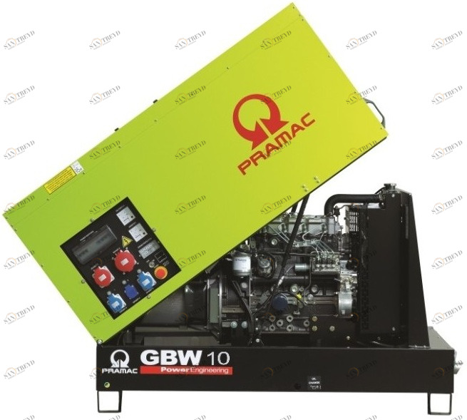 Дизельный генератор Pramac GBW10P (380 V) в кожухе sun-id-1030940