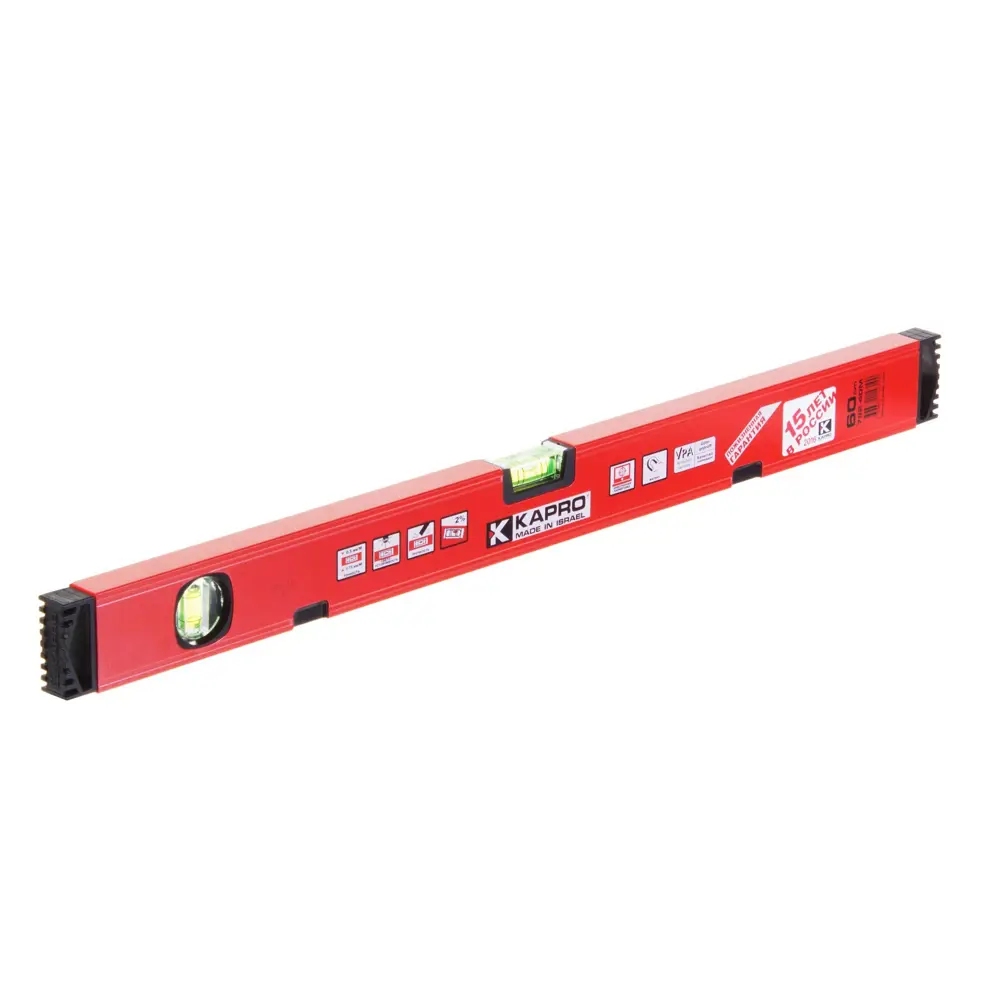 13972968 Уровень пузырьковый Kapro Genesis 782-40М-60 магнитный 2 глазка 600 мм STLM-0004088 
