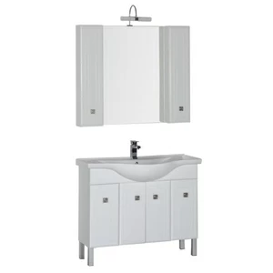 Комплект мебели Aquanet Стайл 105 белый (4 дверцы)