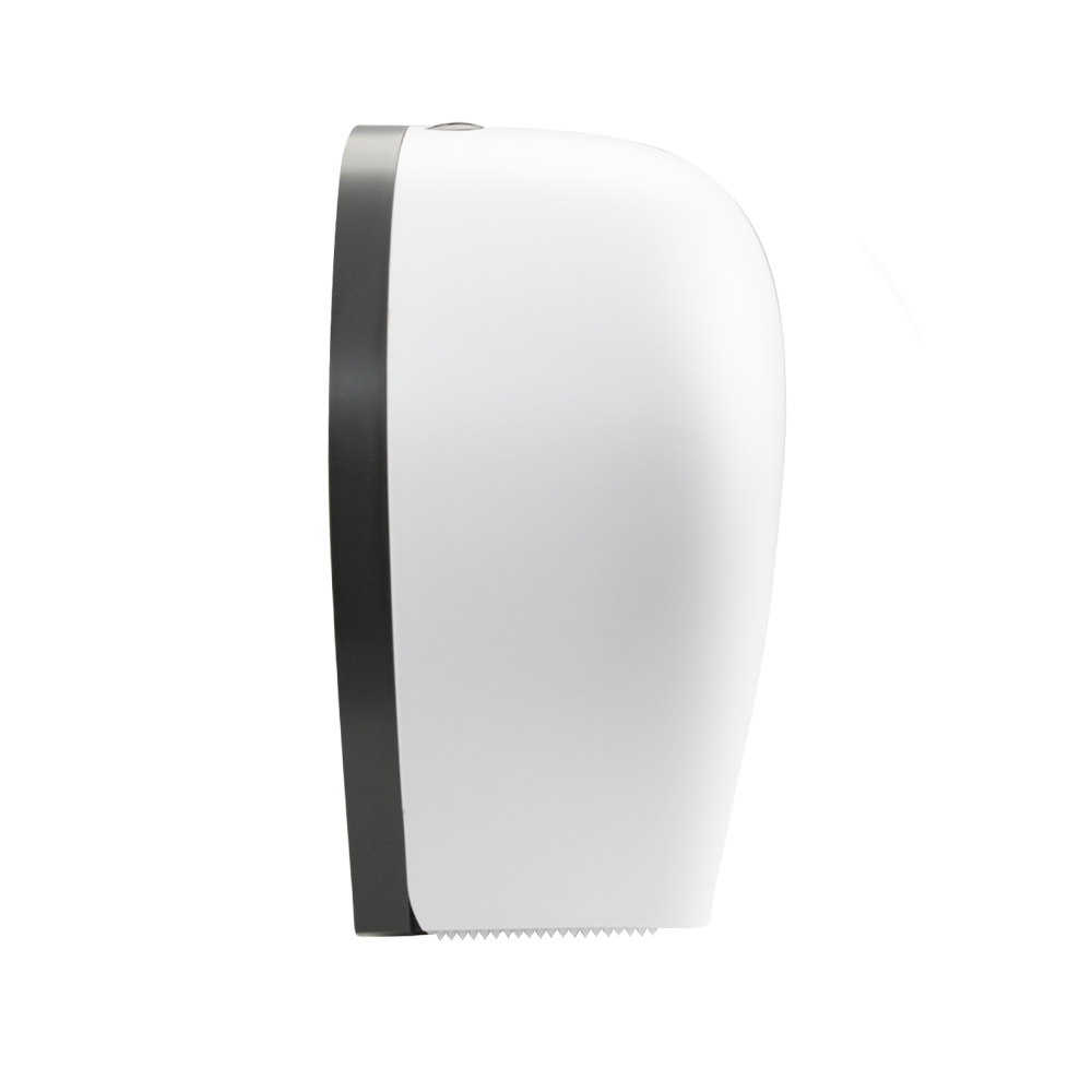 GFmark - Диспенсер для туалетной бумаги - барабан, пластиковый, БЕЛЫЙ с глазком - капля, с ключем, код: 930  - Вид №4