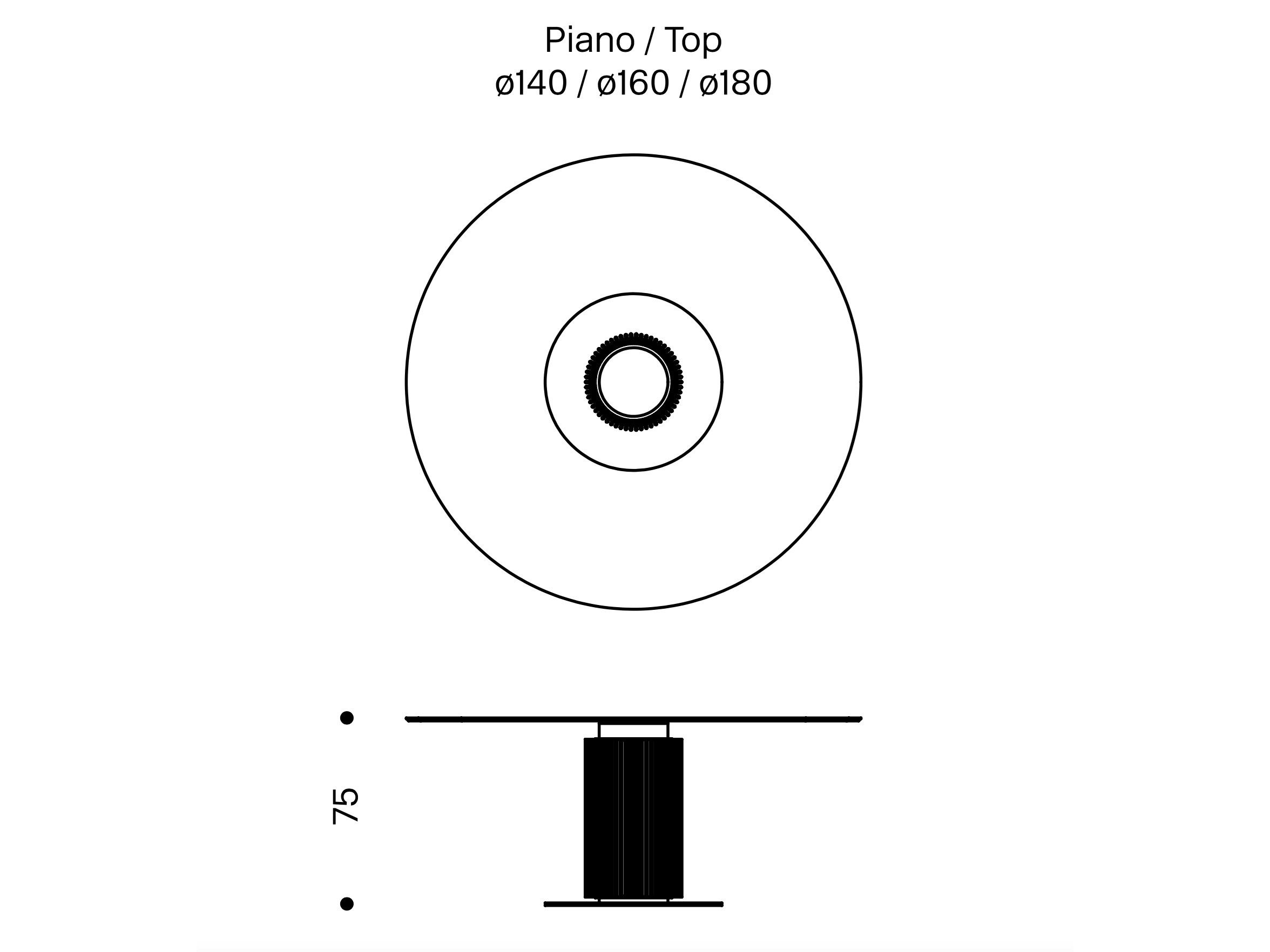 Круглый стол из дерева и стекла Tonelli Design HYBRID ARCH-00142550 - Вид №2