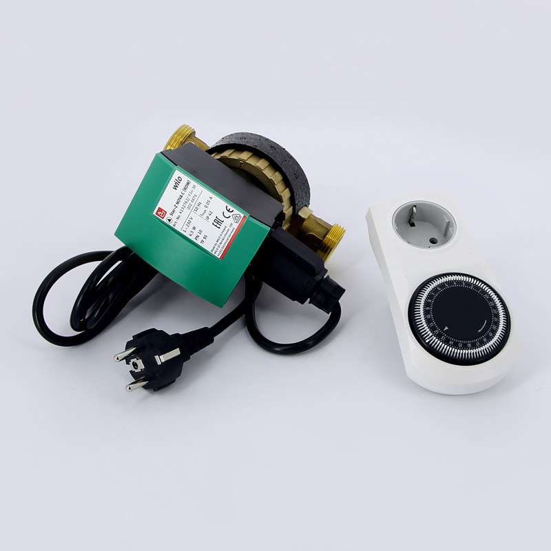 Циркуляционный насос для ГВС Wilo STAR-Z NOVA С (с шаровыми кранами, обратным клапаном и таймером) 4132762 - Вид №1