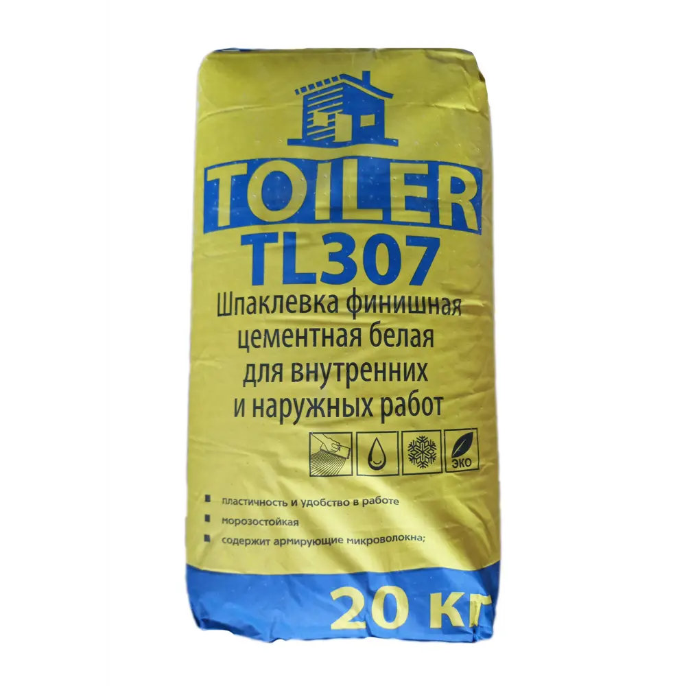 Шпаклевка финишная цементная Toiler TL307 20 кг 84858032 STLM-2111525