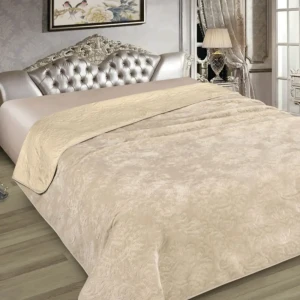 91285305 Покрывало Marianna 4661959, 225x250 см, искусственный мех, цвет бежевый STLM-1030553