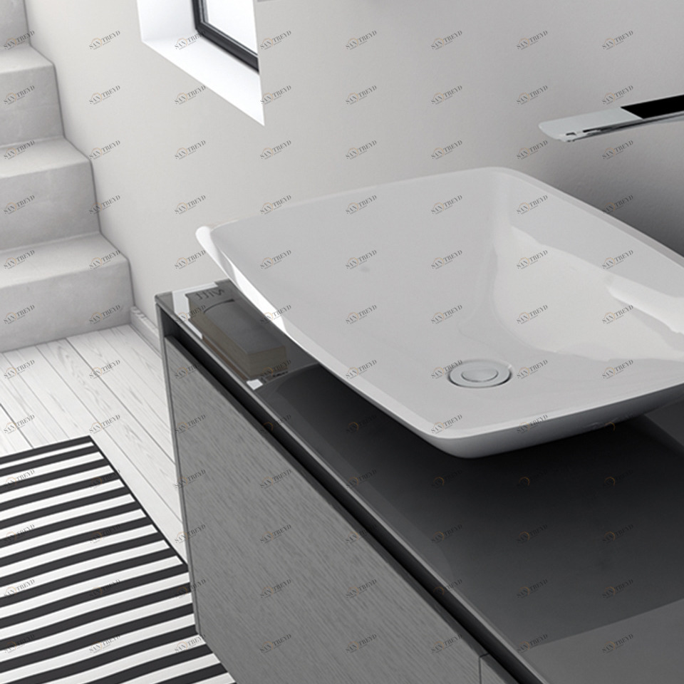 LA450 Накладная раковина на столешницу  овальная Inbani 