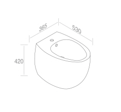 S558T1R1V0.257 Биде напольное Dot A. e T. Italia AeT ITALIA DOT 2.0 - Вид №1