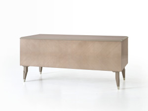 Деревянный прямоугольный стол с ящиками