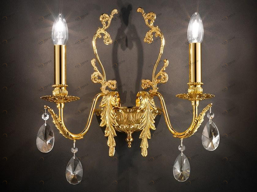 Masiero Настенный светильник из металла с кристаллами Acantia sun-id-1499187