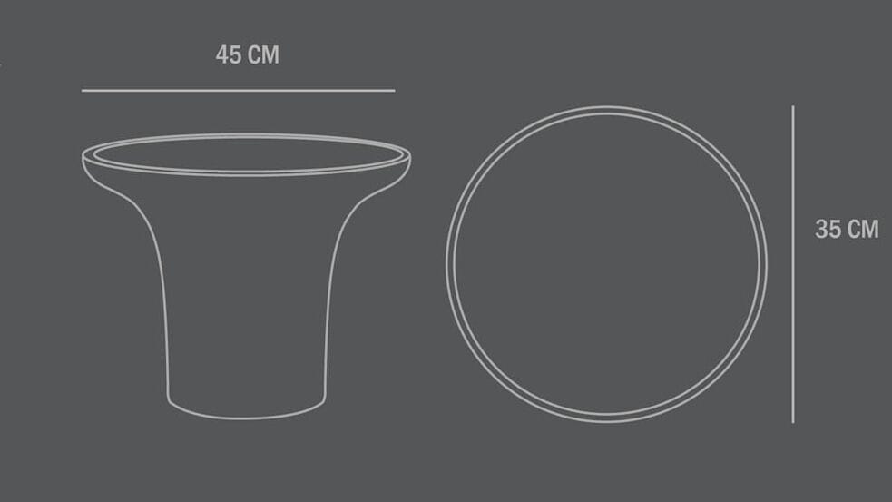 Круглый стол из цементного волокна 101 Copenhagen труба ARCH-00066432 - Вид №6