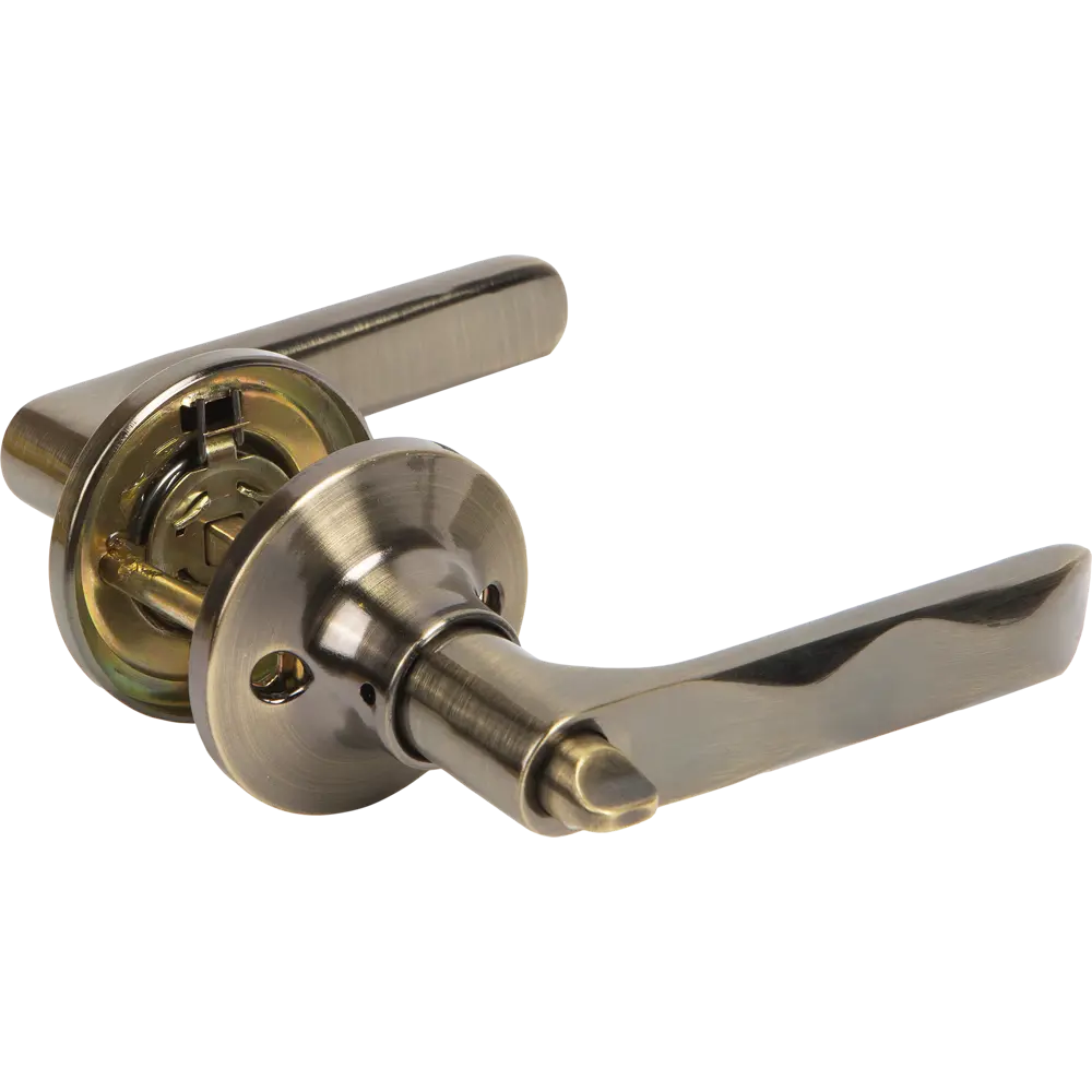 Ручка-защелка 624/BL PB-B с фиксатором ЦАМ цвет бронза FUARO STLM-2137131