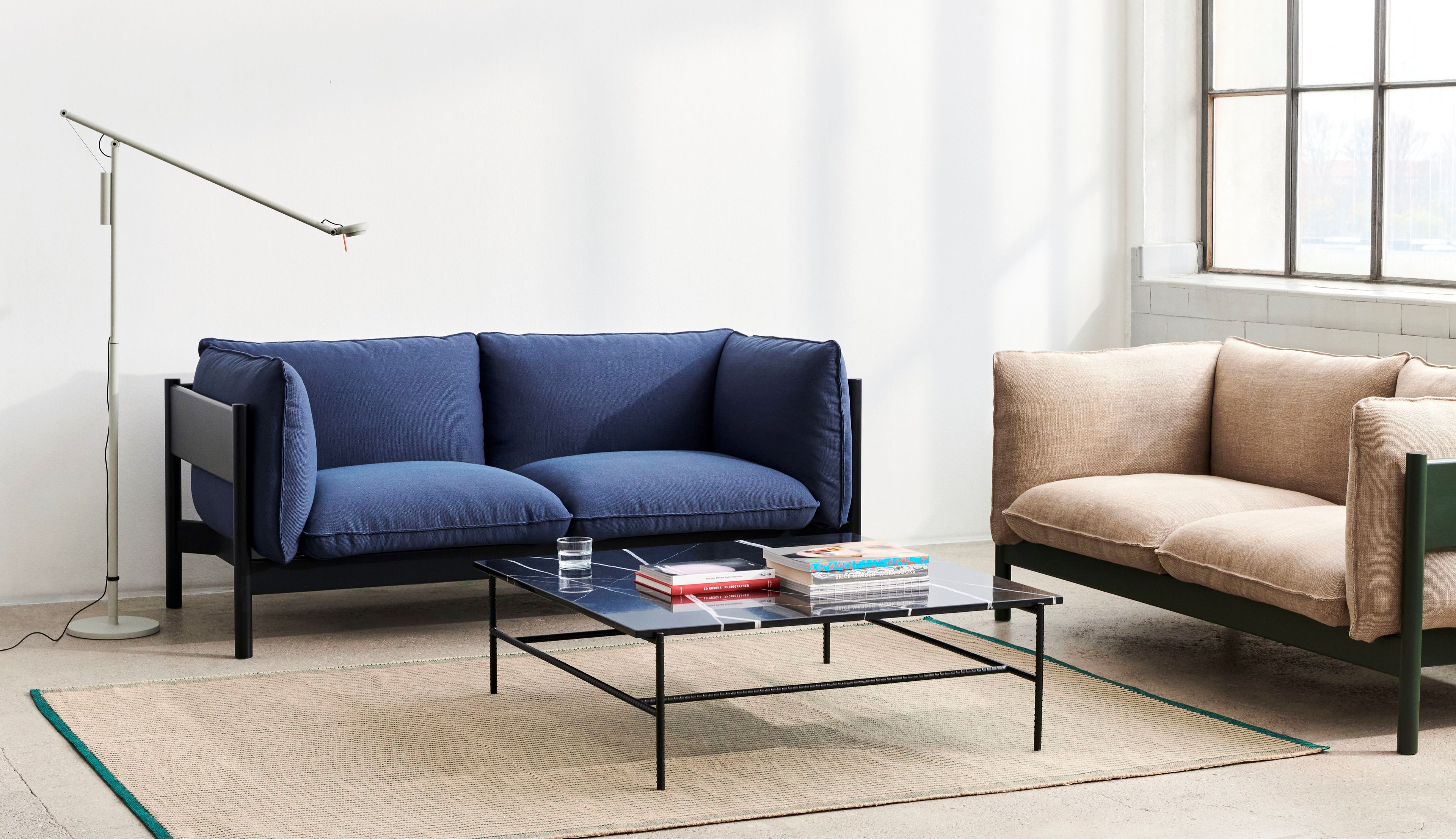 Прямоугольный мраморный журнальный столик Hay арматура ARCH-00107983 - Вид №5