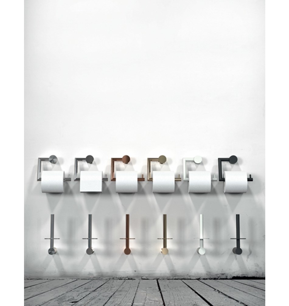 FROST Держатель туалетной бумаги 1 » белый Нержавеющая сталь Белый N1909-W  - Вид №2