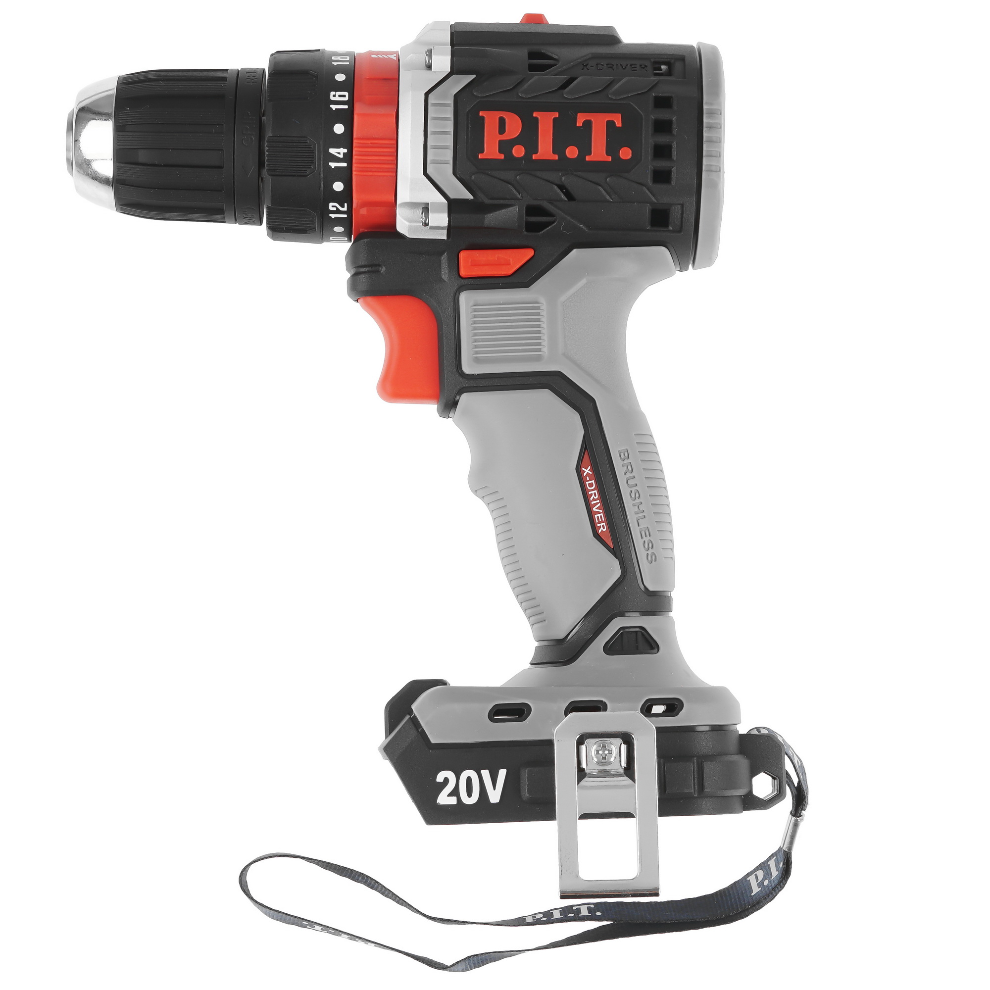 Дрель-шуруповерт PIT PSB20H-10C X-DRIVER SOLO OnePower 20V  , Без ЗУ, Без АКБ 9086507 STDN-0020131