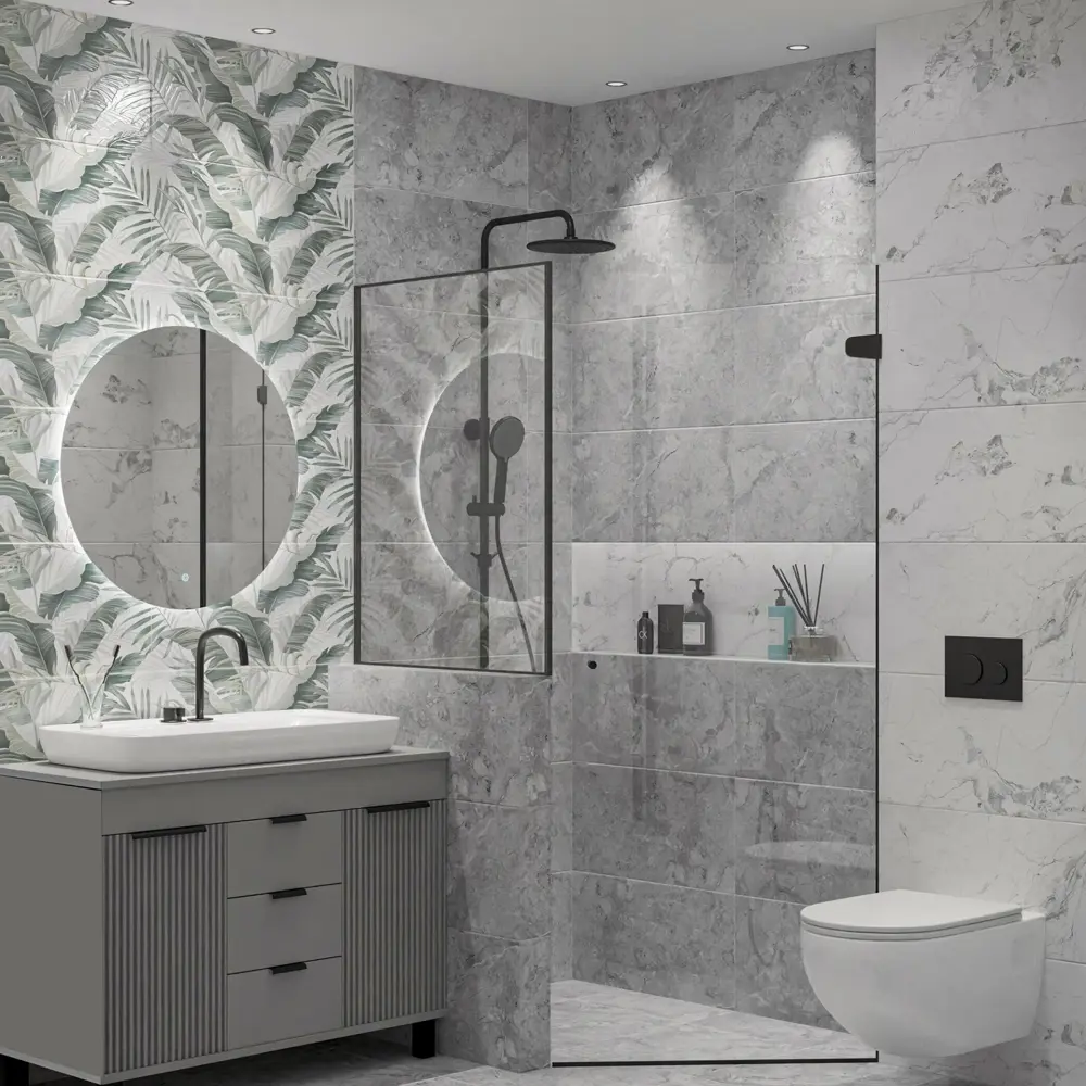 Плитка напольная Azori Misteria Grey 42x42 см 1.23 м² матовая цвет серый 89453972 STLM-2014888 - Вид №5