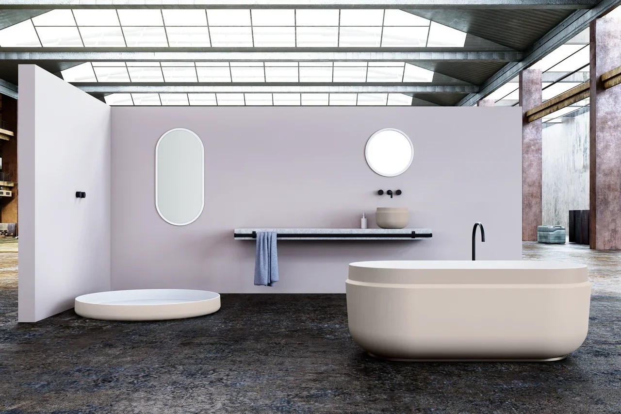 Ванна из искусственного камня Kerrock Boul 01231 WHITE Словения Kolpa-San  - Вид №2