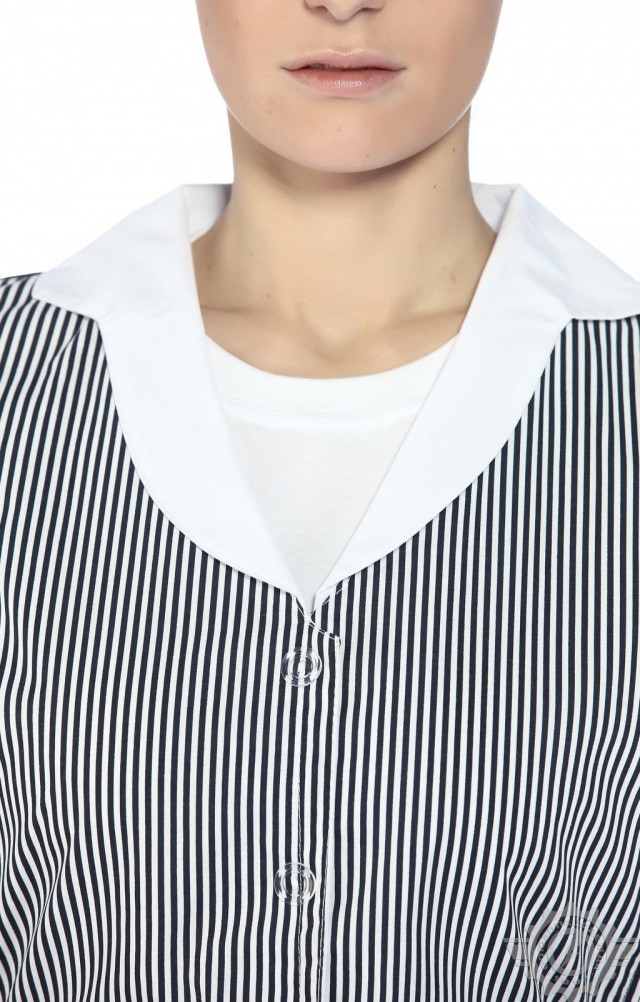 63501 Фартук-жилетка "Маша" синяя  Одежда для обслуживающего персонала  размер 56-62 Спецодежда  - Вид №7