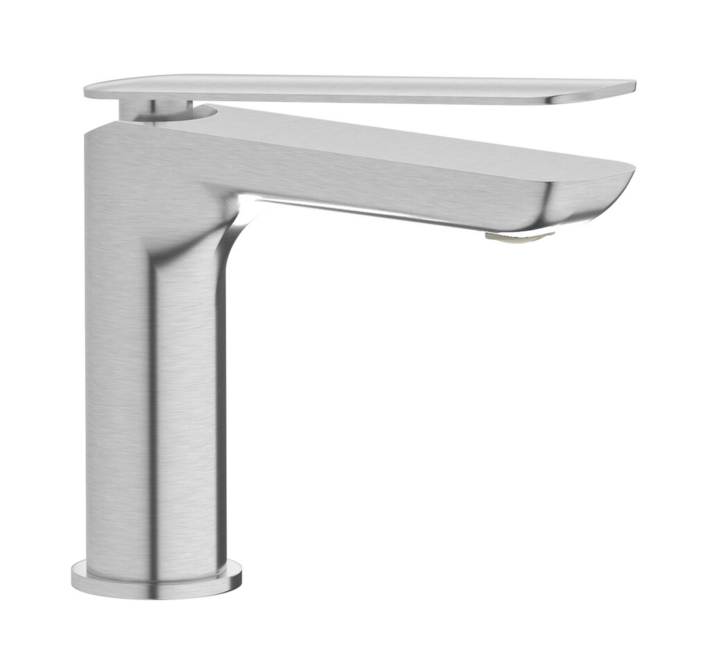 Смеситель для раковины на 1 отверстие в комплекте с донным клапаном WE ARE IB k2200ss Brushed Nickel K2