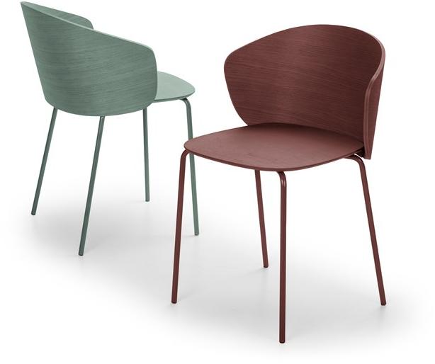 True Design Штабелируемый стул из стали и дерева Not wood Nt 1004 - Вид №8