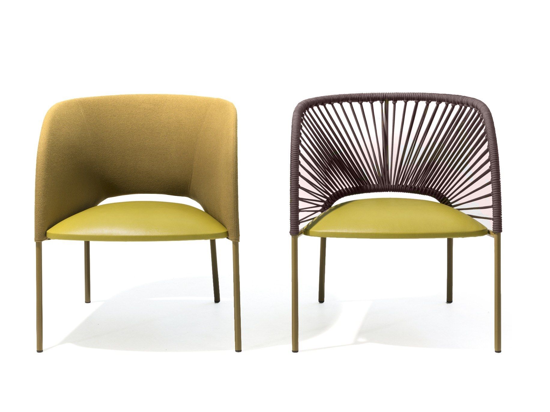 Кресло с подлокотниками и плетеной спинкой MOROSO Yumi ARCH-00063844 - Вид №2