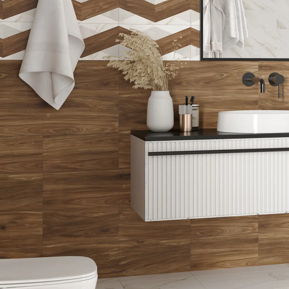 Плитка настенная Mersey Wooden A0554D14106 20x40 см 1.6 м² матовая цвет бежевый 89352909 STLM-2128109 Santreyd