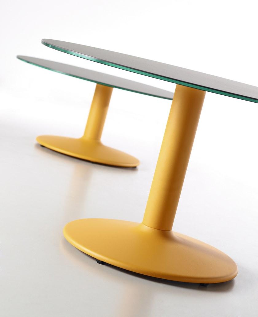 MOBLIBERICA Низкий круглый керамический журнальный столик Copa sun-id-1503542 - Вид №1