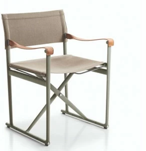 B&B Italia Outdoor Складной брезентовый садовый стул с подлокотниками Mirto outdoor