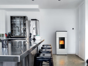 Гранулы термостуфы с керамической передней частью и самоочищающейся жаровней