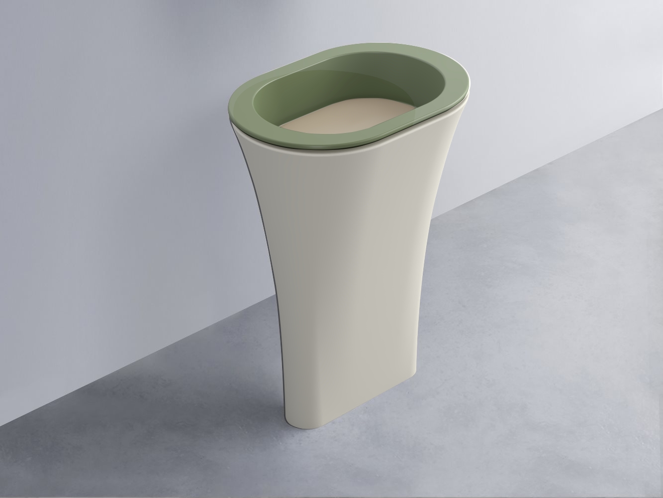 AMLA65-AG+AMPILO-AV+AMCOLO-TL Раковина Amedeo Ovale отдельностоящая cielo Enjoy + Amedeo Ceramica Cielo