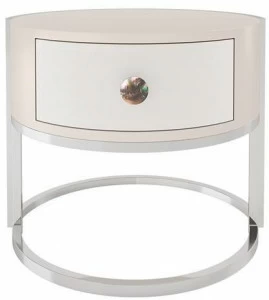 FRATO Круглая прикроватная тумбочка из лакированной древесины с ящиками Cabochon Ffu020004aak