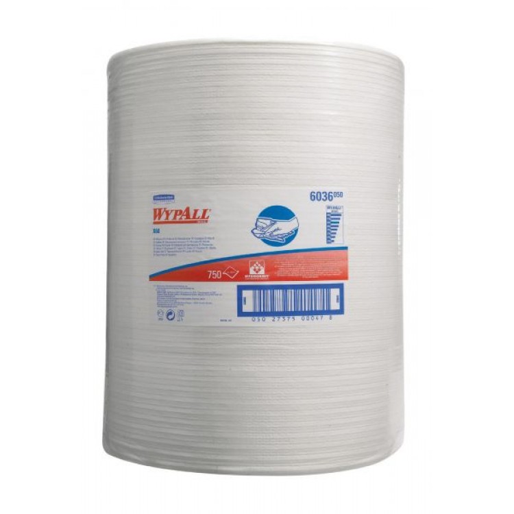 6036 Kimberly Clark Нетканый протирочный материал рулонный Kimberly-Clark WypAll X60 6036 1-слойный 1 рулон 285 м 