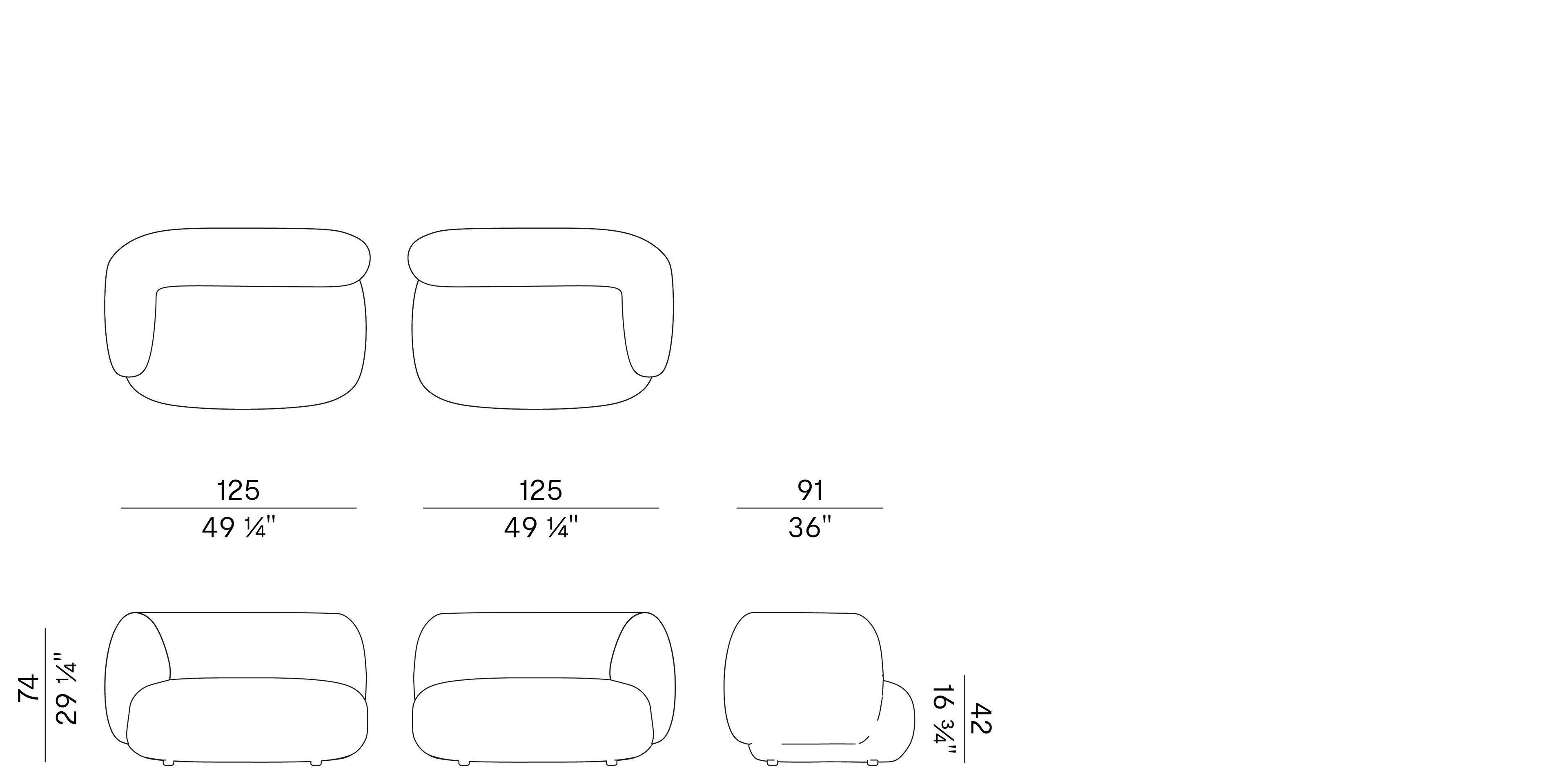 Модульный тканевый диван Potocco Jade ARCH-00032331 - Вид №15