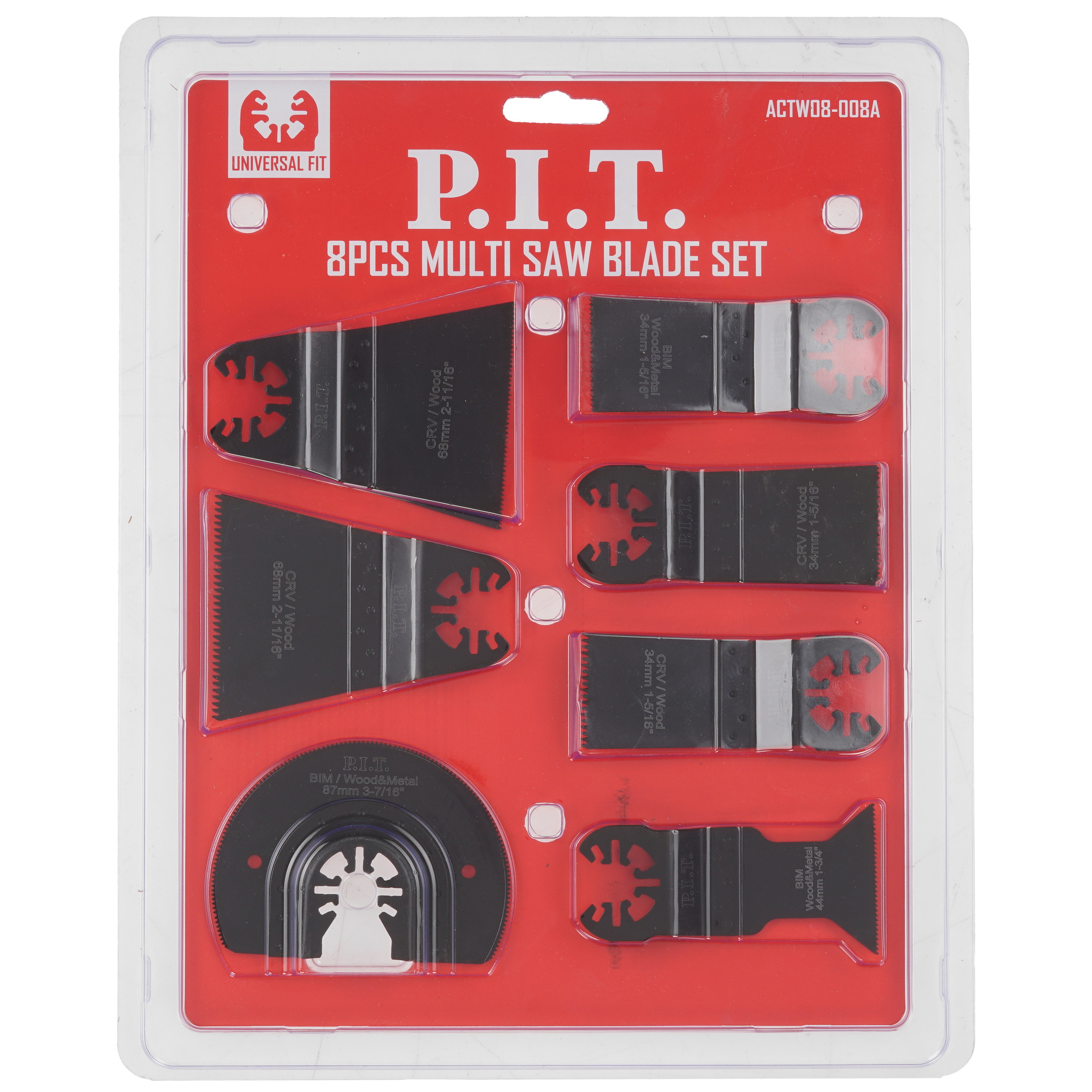 Набор насадок для реноватора P.I.T. ACTW08-008A 9184785 PIT STDN-0142566 - Вид №2