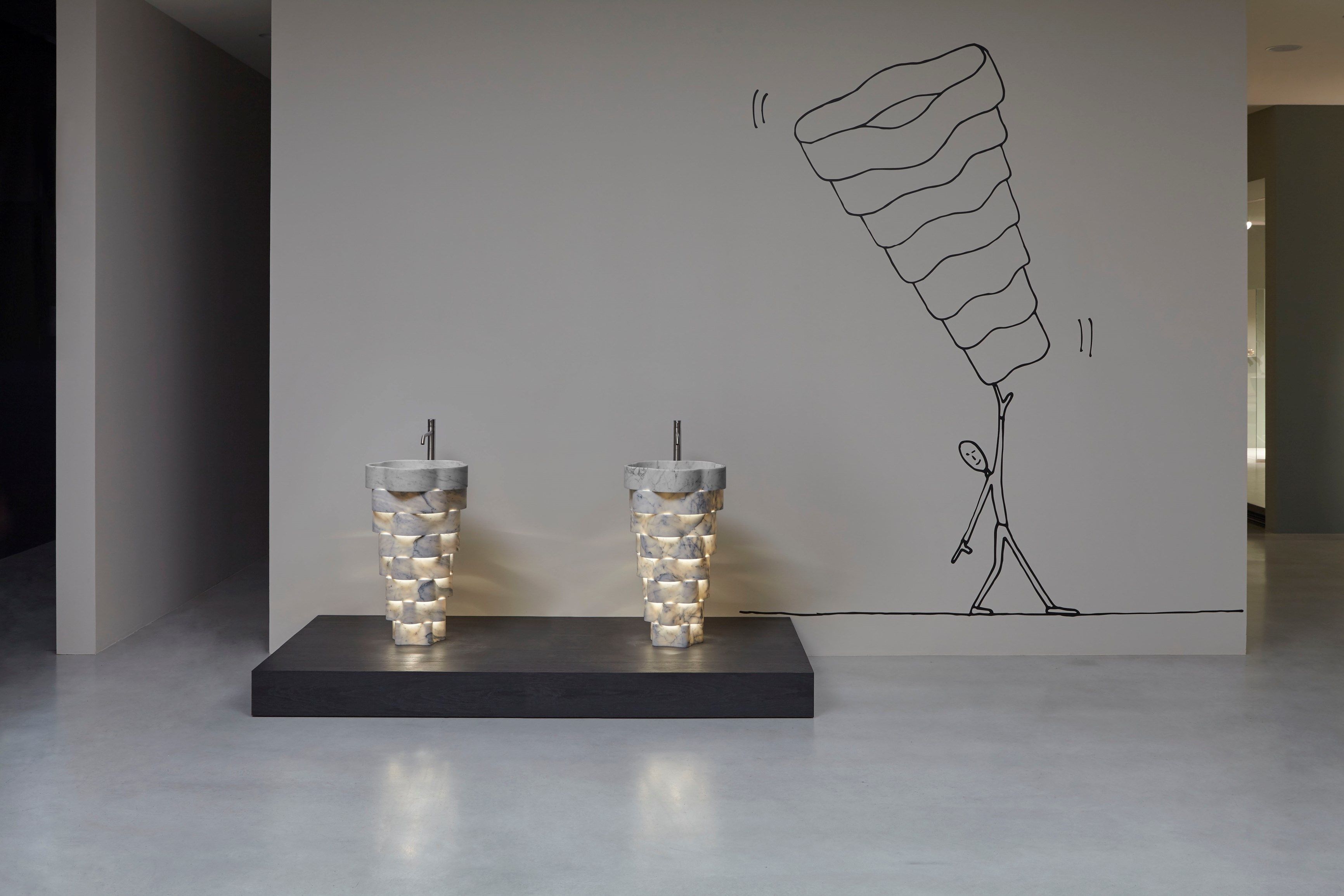 Отдельно стоящая мраморная раковина Antoniolupi INTRECCIO ARCH-00048120 - Вид №11