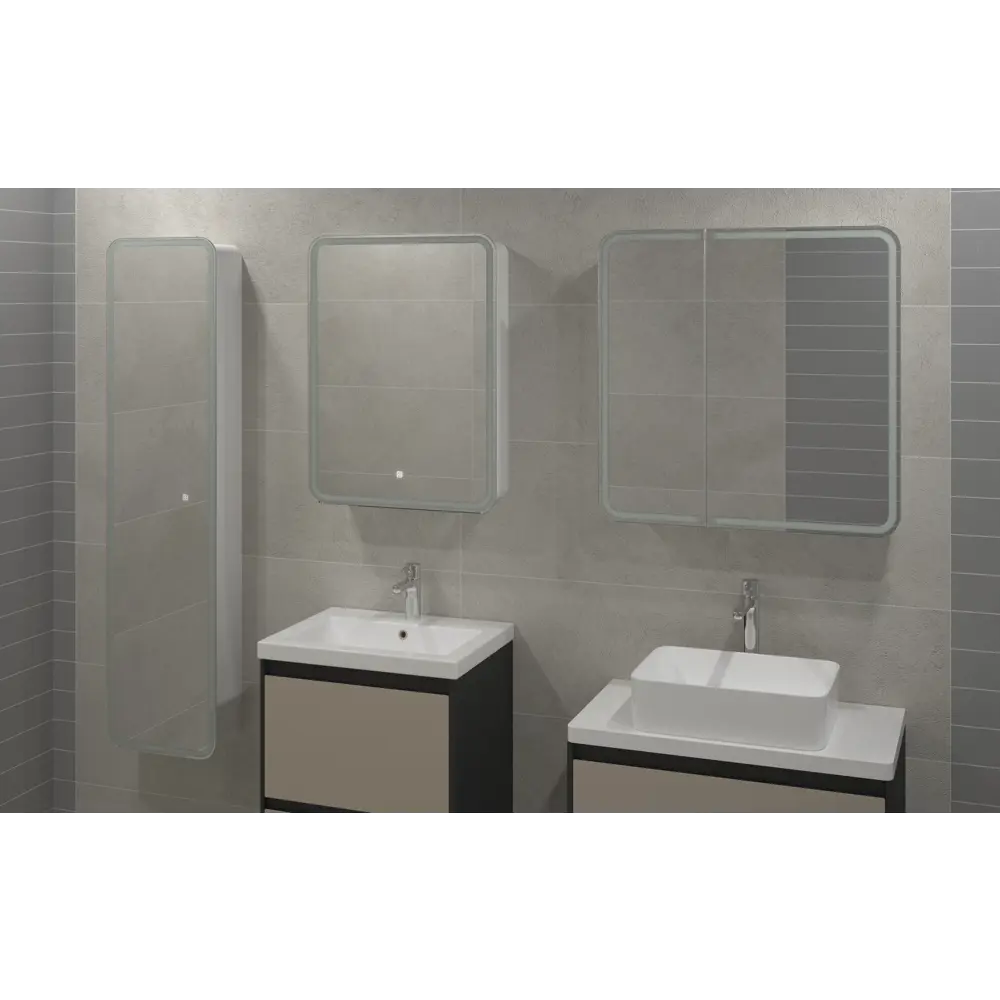 Зеркальный шкаф Santreyd Elmer 40×160 см с LED-подсветкой для ванной 83127336 STLM-0039199 - Вид №13