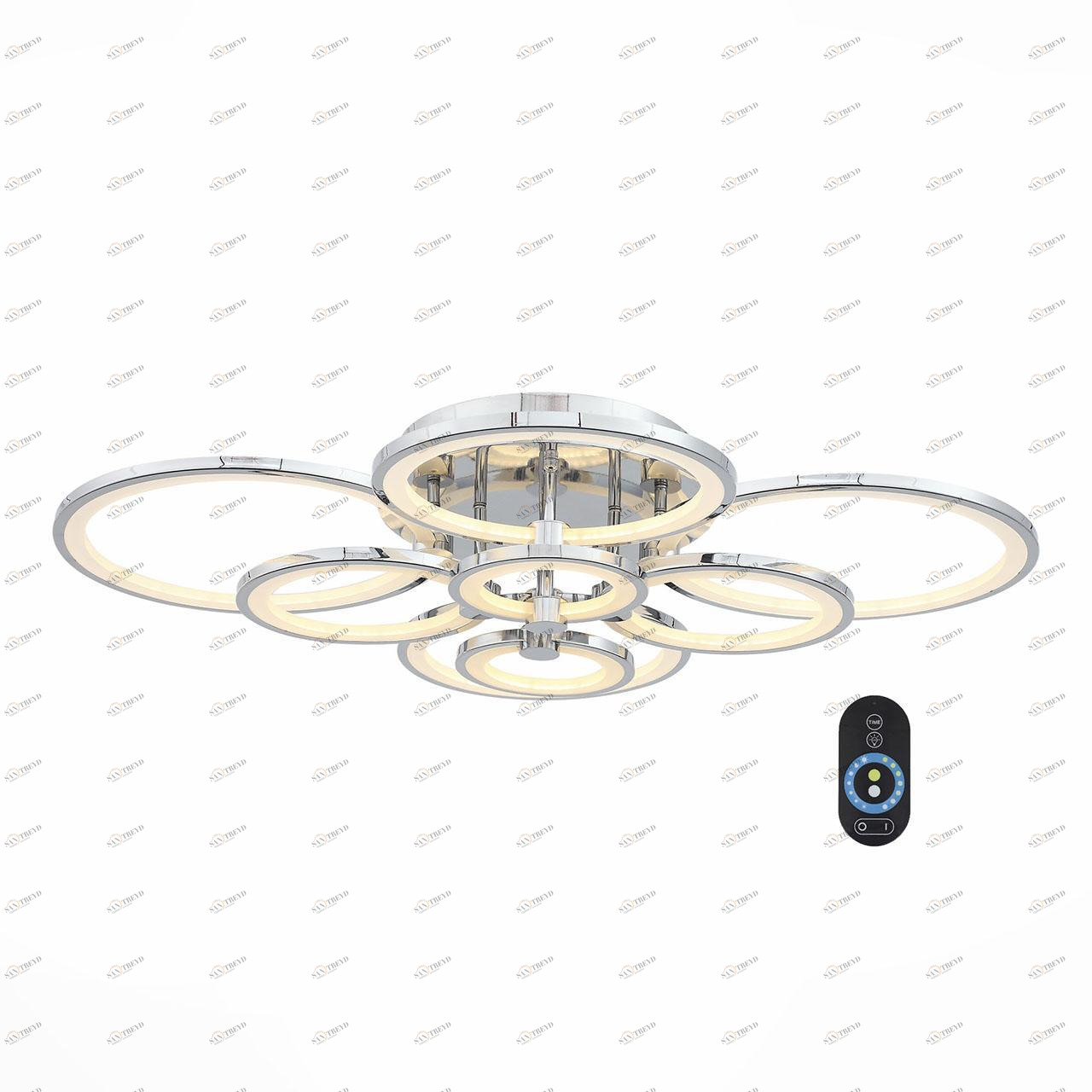Потолочная светодиодная люстра ST Luce Twiddle Dimmer SL867.102.08 ST LUCE ДИЗАЙНЕРСКИЕ, TWIDDLE DIMMER 137046 Хром 