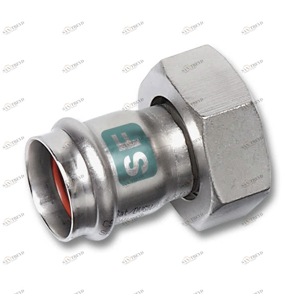 619359M28114 SANHA 19359M пресс.-фит. без силикона резьб.соед.,пл.упл.,нерж. 28x11/4 мм 