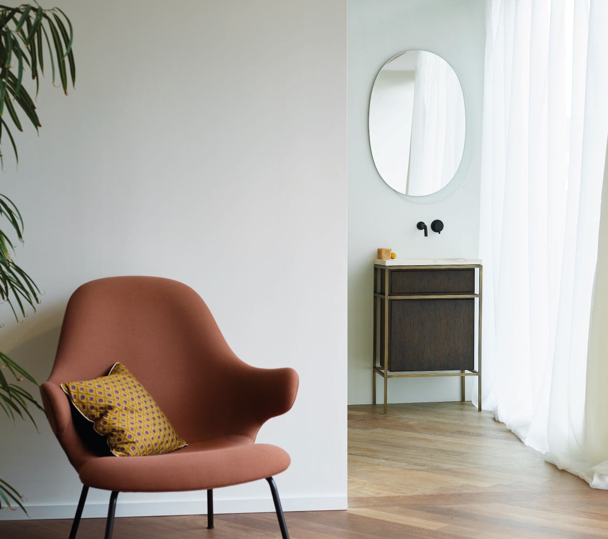 Ex.T Frame Комплект из латуни с дубовым шкафом composizione gl1bronzo 2 - Вид №5