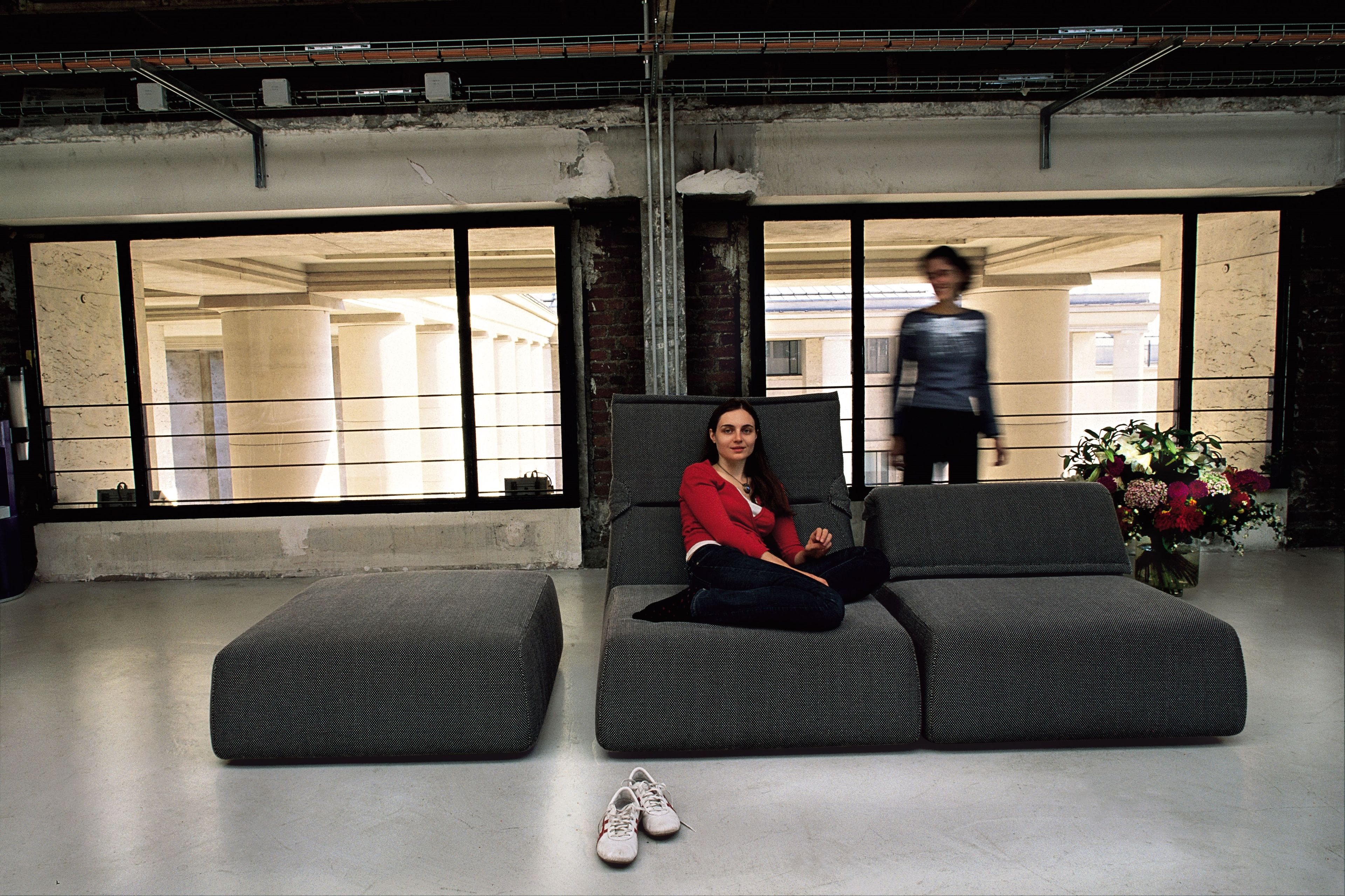 Квадратный съемный пуф из ткани MOROSO Highlands ARCH-00049771 - Вид №2