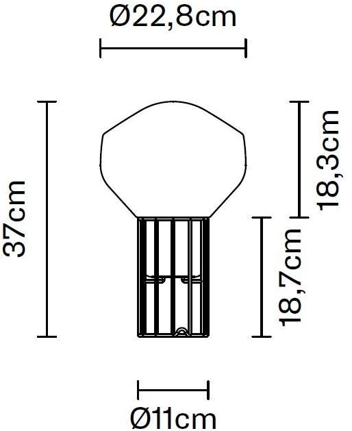 Fabbian Настольная лампа из дутого стекла Aérostat sun-id-1375632 - Вид №12