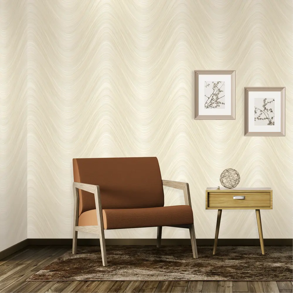 Обои флизелиновые Euro Decor Hypnose бежевые 1.06 м 7029-05 82377858 STLM-2133998 - Вид №2
