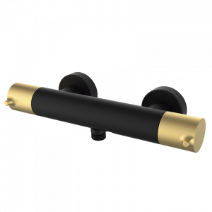 47310427 PREMIUM Черный Мужской душ термостатический Черное Матовое Золото GRB MIXERS