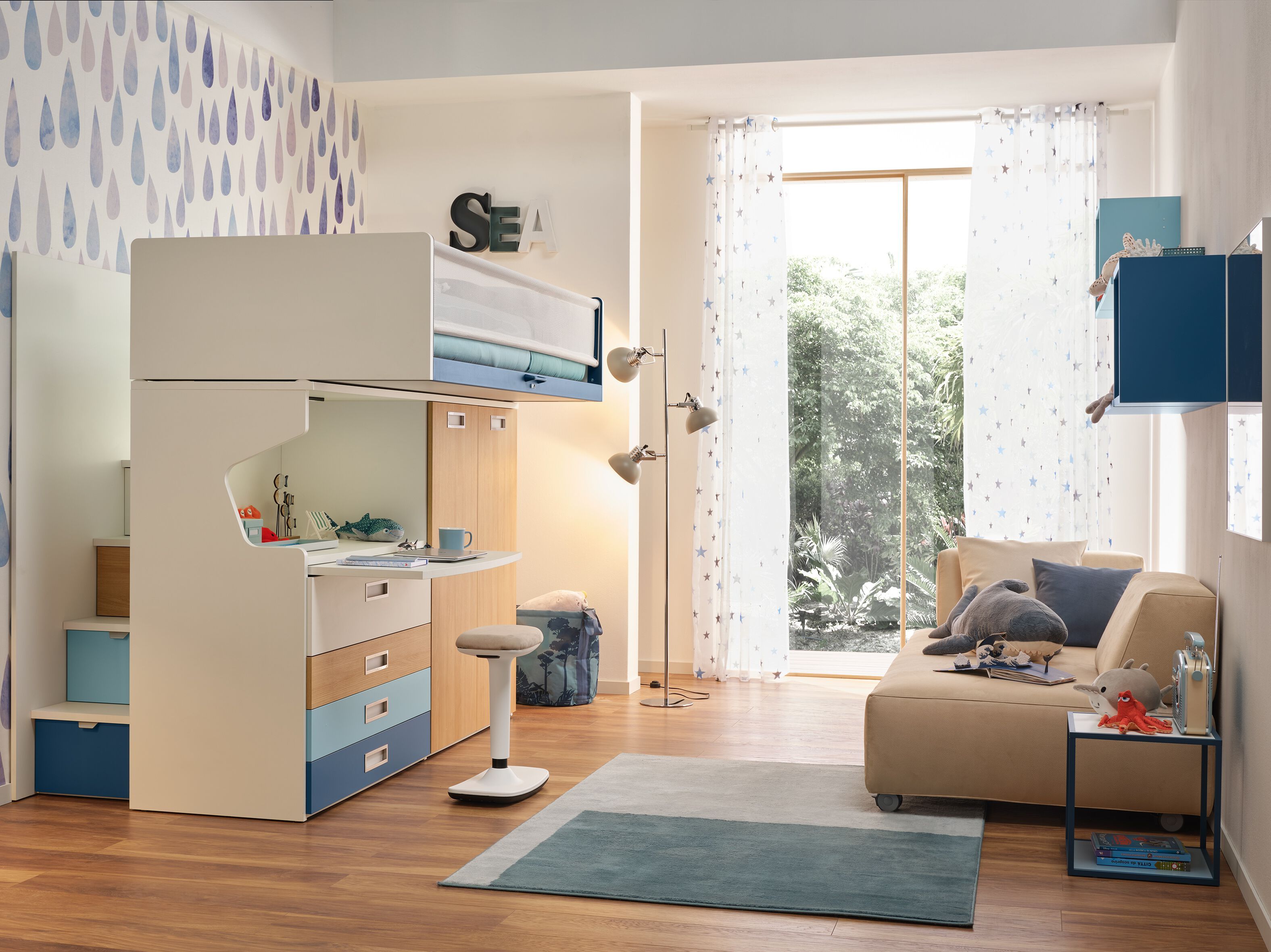 Состав с двухъярусной кроватью Level Smart Moretti Compact KC511 ARCH-00049355