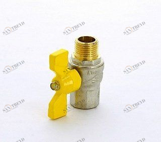 Кран шаровый FIV для газа 3/4" НВ FUTURGAS бабочка 80014035