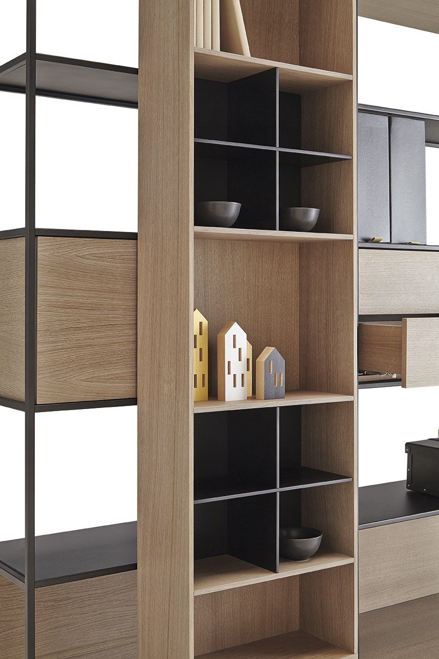 Деревянный книжный шкаф на колесах Punt Literatura ARCH-00034358 - Вид №28