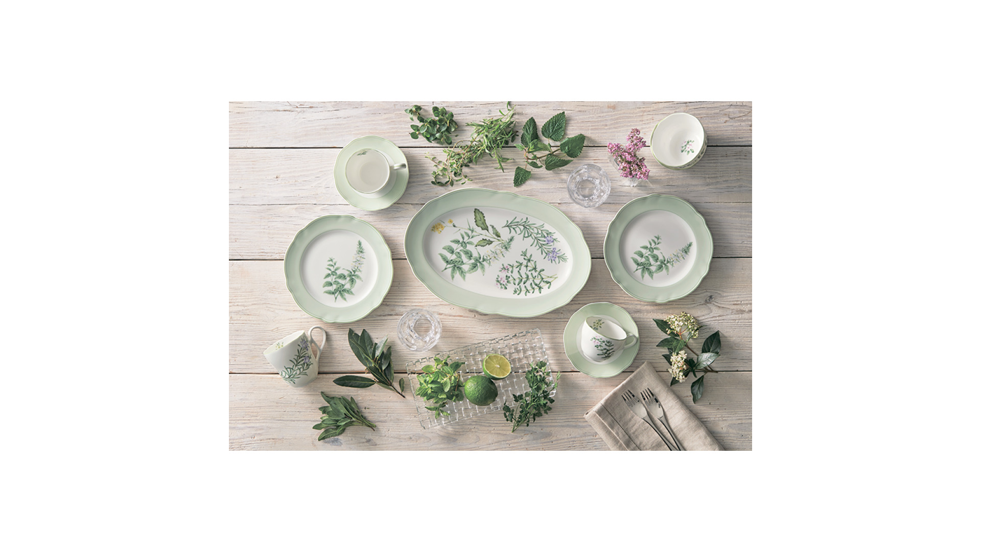 10665458 Noritake Набор из 6 кружек Noritake "Английские травы" 375мл Фарфор костяной  - Вид №4