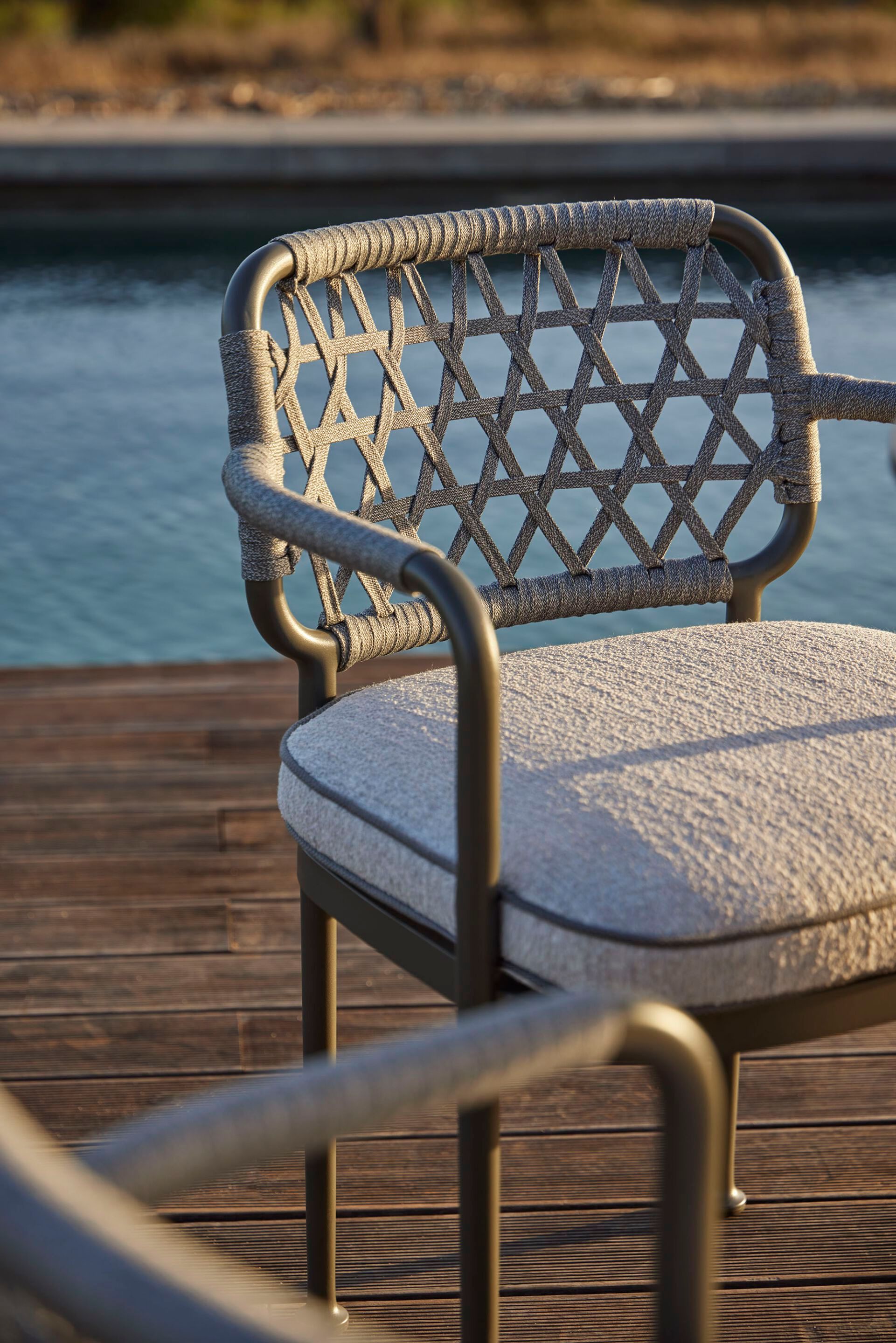 Алюминиевый стул с порошковым покрытием с подлокотниками POINT Curio ARCH-00076006 - Вид №2