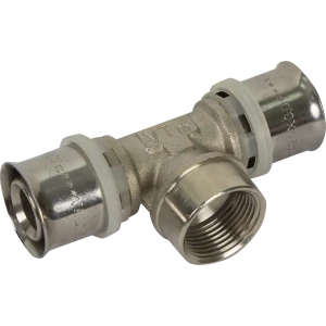 Тройник комбинированный Valtec 26x3/4"x26 мм ВР никелированная латунь VTM.232.N.260526 15647296 STLM-2106584