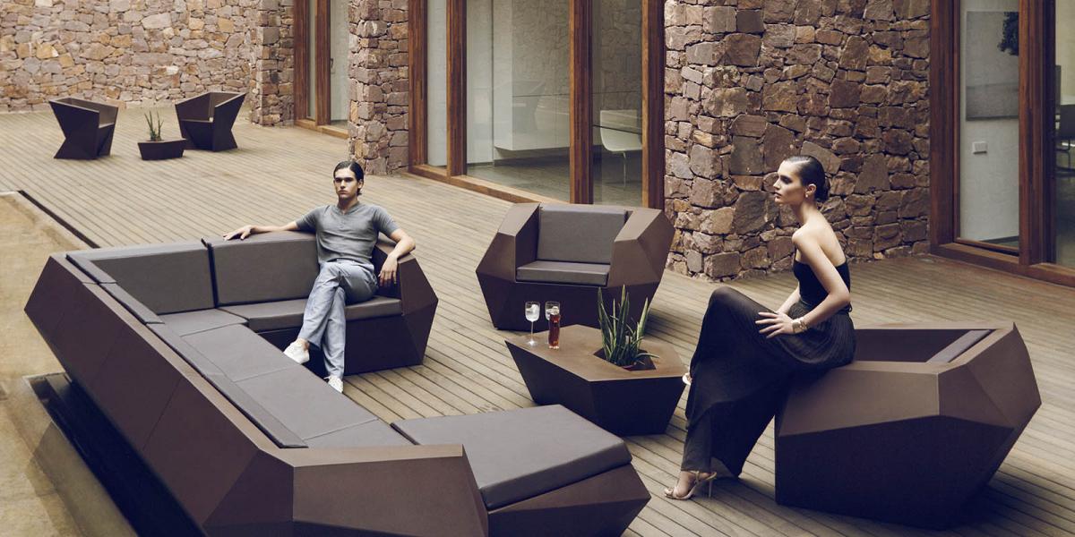 098067 Кресло-шезлог Vondom Faz - Вид №3