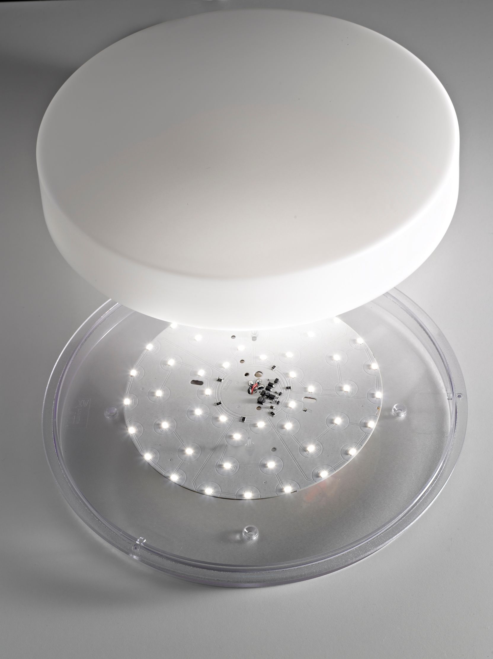 Настенный светильник / потолочный светильник из опалового стекла Zafferano Drum ARCH-00048557 - Вид №1